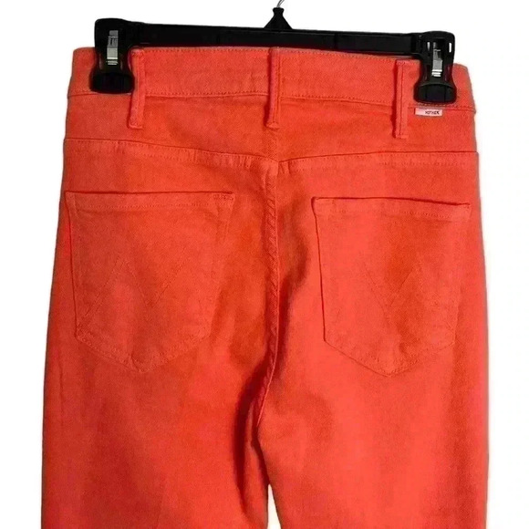 MOTHER Denim The Hustler Ankle Fray Second Chance in Persimmon, Size 26 - Picture 6 of 11